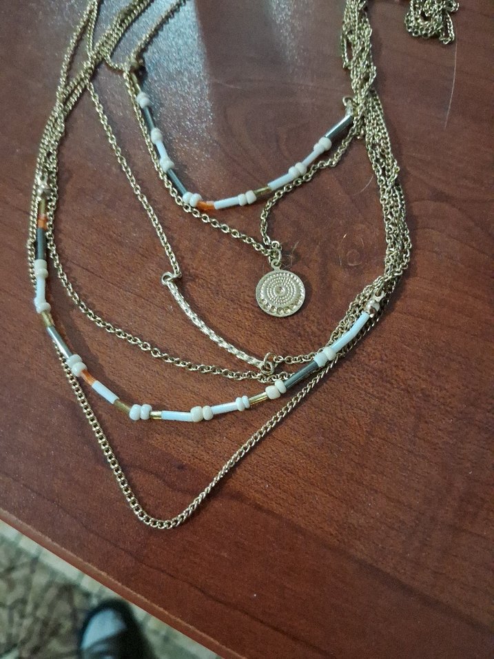 Bohem Zincir Detaylı Uzun Kadın Kolye - Görsel 3