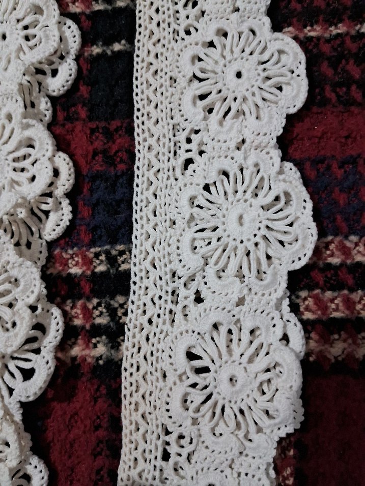 Bohem Çiçekli El Yapımı Dantel Şerit - Görsel 4