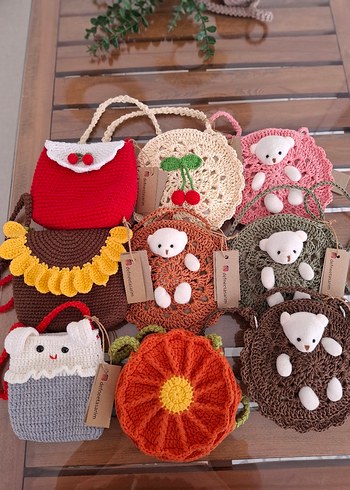 Bohem Tarzı El Örgüsü Çantalar - Görsel 7