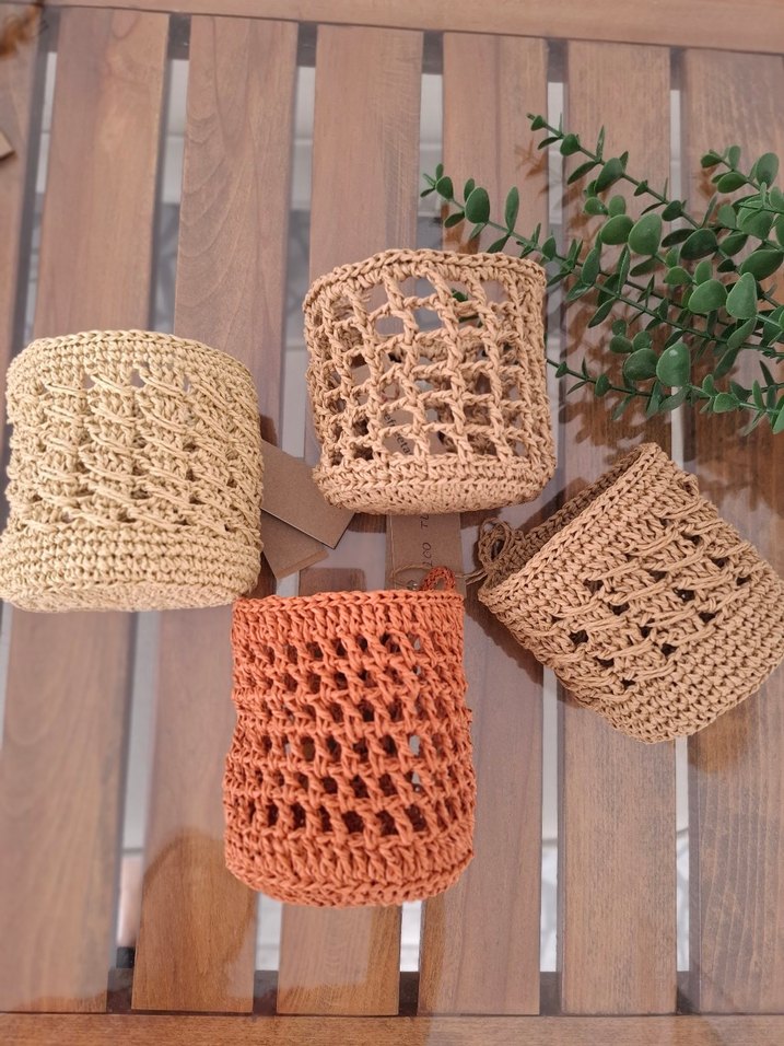 Bohem Tarzı El Örgüsü Çantalar - Görsel 5