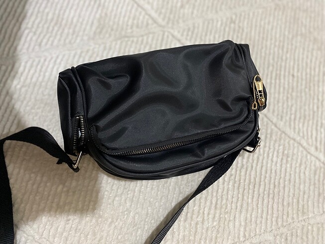  Beden siyah Renk Siyah paraşüt kumaş çanta