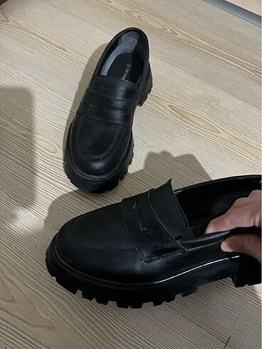 38 Beden siyah Renk Siyah mat loafer