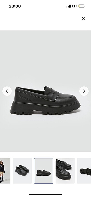 Siyah mat loafer