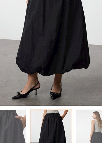 Siyah balon etek - Görsel 3