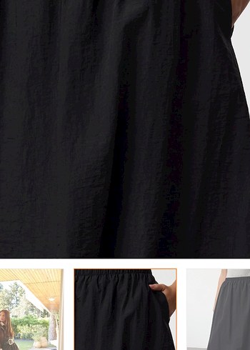 Siyah balon etek - Görsel 2