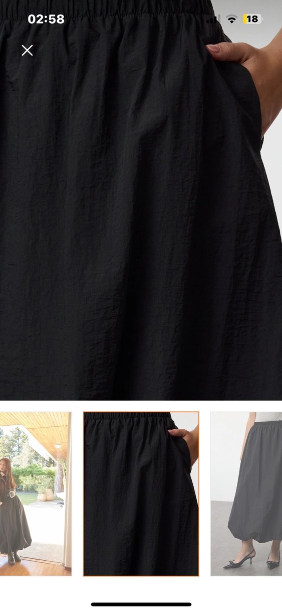 Siyah balon etek - Görsel 2