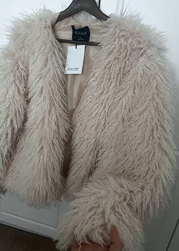 Bej Kadın  Kürk - Görsel 5