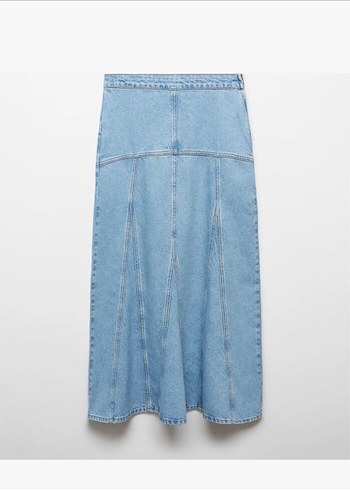 Mango maxi kot etek - Görsel 5