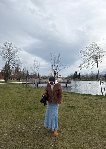 Mango maxi kot etek - Görsel 2