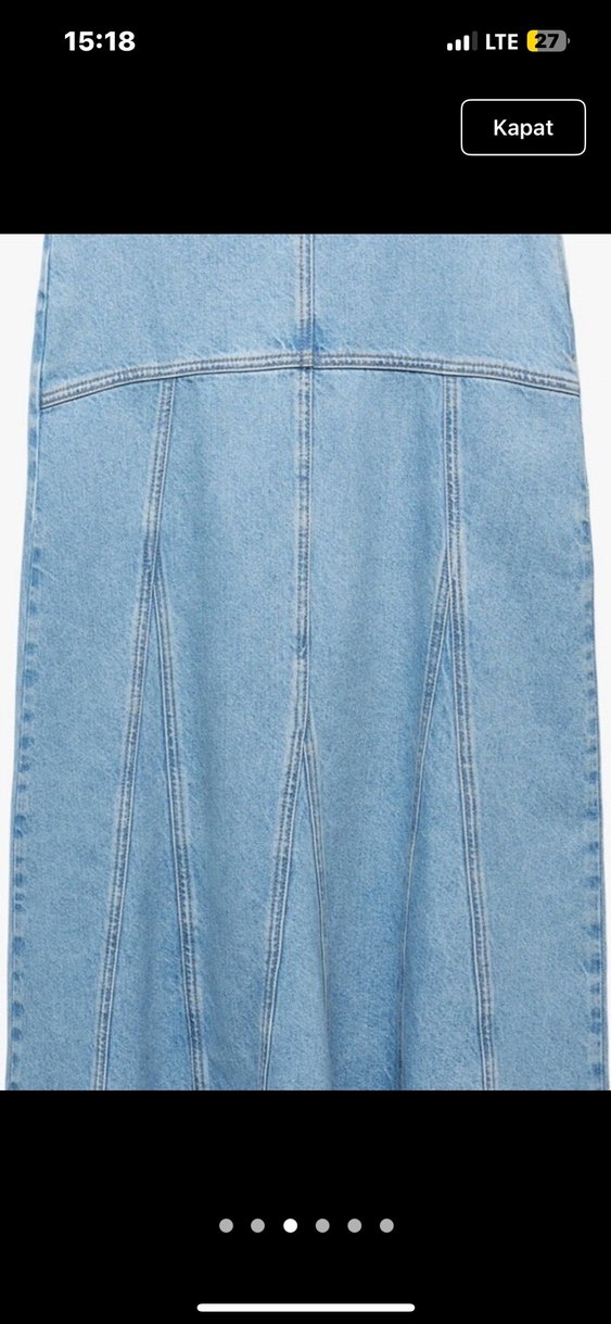 Mango maxi kot etek - Görsel 4