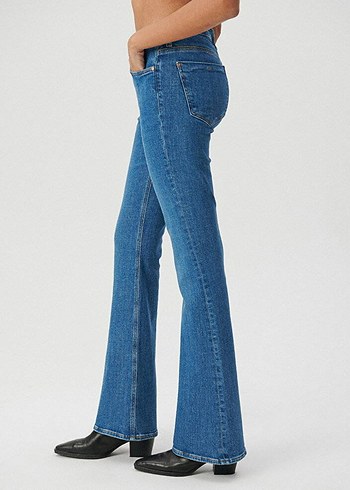 Mavi Jeans Kadın XS Mavi İspanyol Paça Denim Pantolon