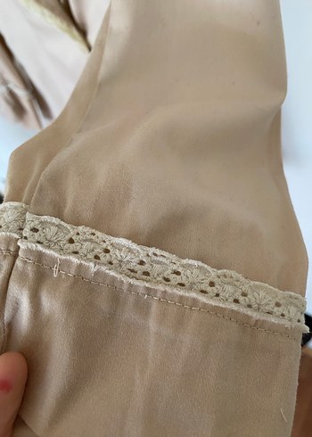 s Beden Setre Bej Kadın Klasik Kesim Bohem Düğmeli Ceket