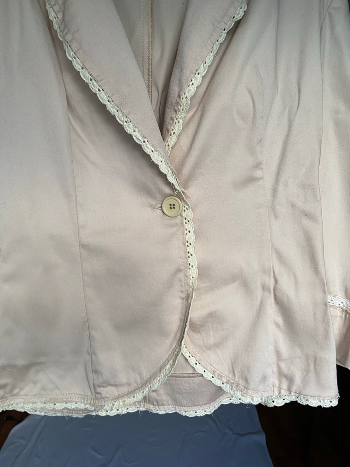 Setre Bej Kadın Klasik Kesim Bohem Düğmeli Ceket - Görsel 4