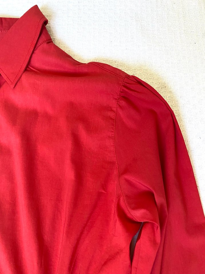 Adilışık Xs Kadın Kırmızı Düğmeli Gömlek - Görsel 5