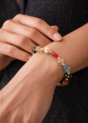 Renkli Boncuklu Bohem Kadın Bileklik - Görsel 3