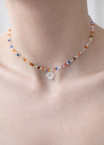 Renkli Boncuklu Mini Bohem Kolye - Görsel 3