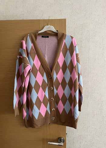 Trendyol & Milla Preppy Argyle V Yaka Triko Hirka