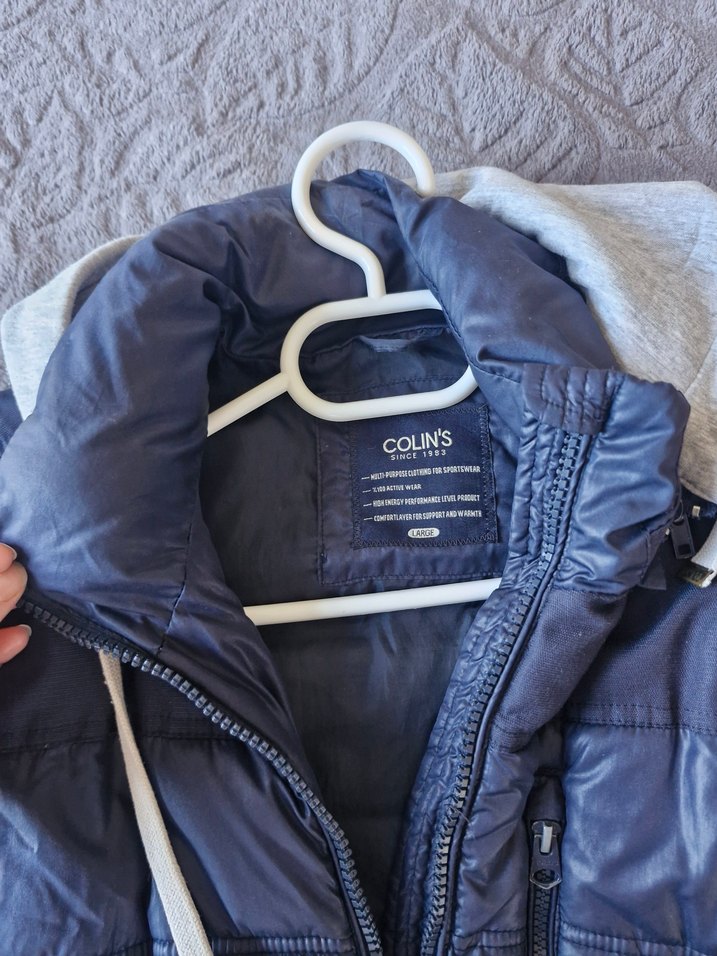 Fermuarlı lacivert Yelek, Yüksek Yakalı, Kolsuz - Görsel 2