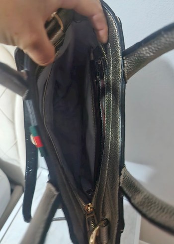 Bej Deri Kemer Detaylı Kadın Çanta - Görsel 3