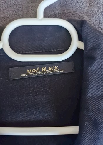 siyah Düğmeli erkek Denim Ceket - Görsel 2