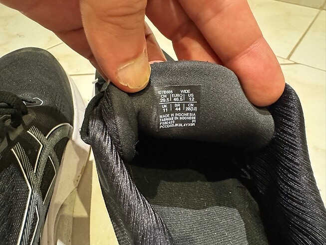 45 Beden siyah Renk Asics Erkek Ayakkabı