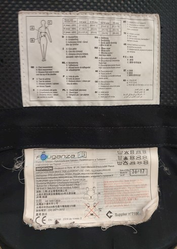 Beden Decathlon Fouganze kalın binici güvenlik yeleği 8- 10 yaş