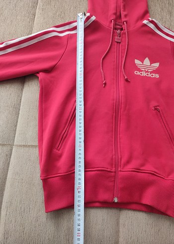 Orjinal Adidas kapşonlu esnek spor çeketi 34 beden - Görsel 5