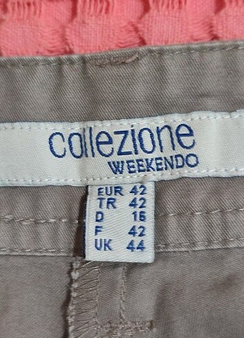 Collezione Collezione weekendo mevsimlik kısa pantolon 42 beden 