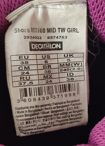 Decathlon Decathlon Quechua MH100 bayan botu 38 numara