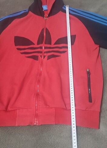 Adidas Orjinal Adidas erkek kapşonlu esnek spor çeketi XXL beden