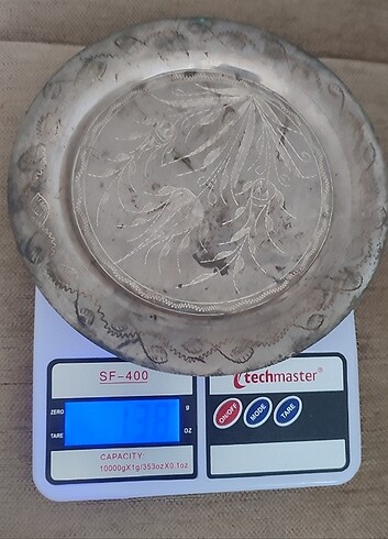 Beden 3 adet Çiçek işlemeli bakır tabaklar
