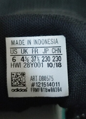 Adidas Orjinal Adidas spor ayakkabı 37 numara