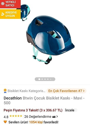 Decathlon BTwin bisiklet kaskı XS beden 48 - 52cm (kafa ölçüsüne