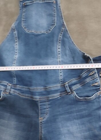 LC Waikiki likralı salopet hamile askılı pantolon 38 beden - Görsel 7