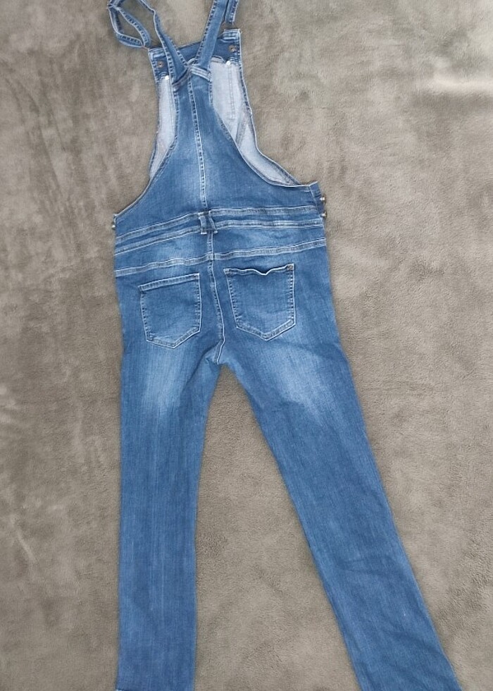 LC Waikiki likralı salopet hamile askılı pantolon 38 beden - Görsel 3