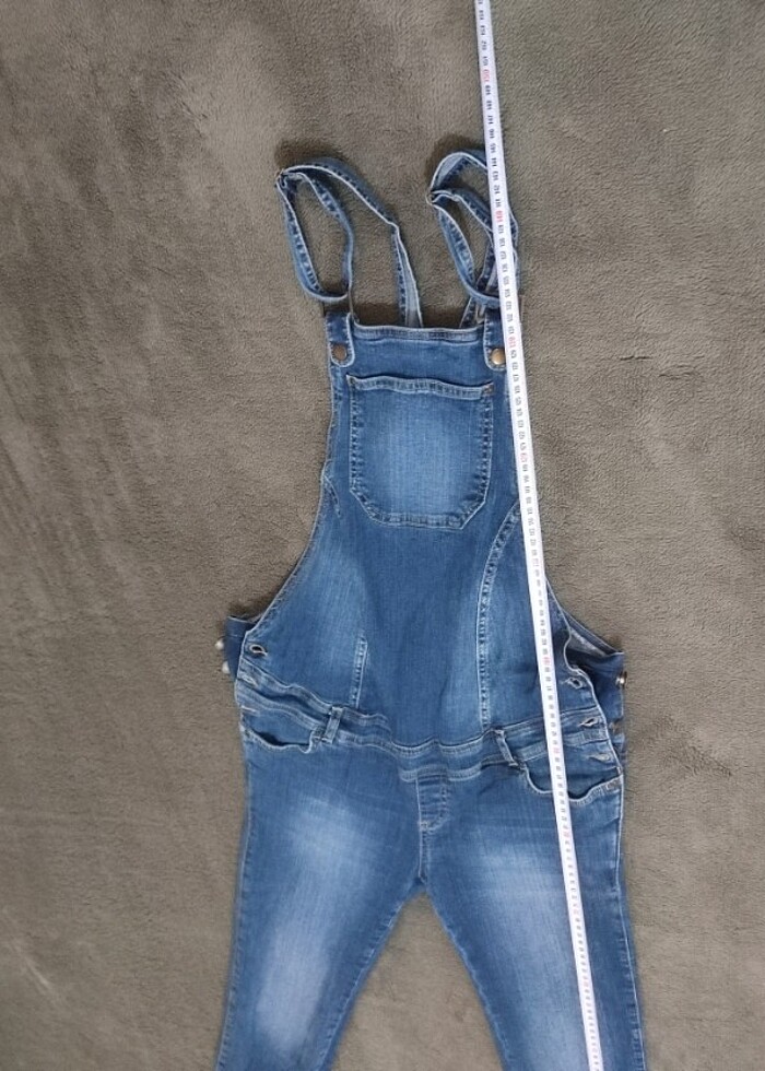 LC Waikiki likralı salopet hamile askılı pantolon 38 beden - Görsel 4