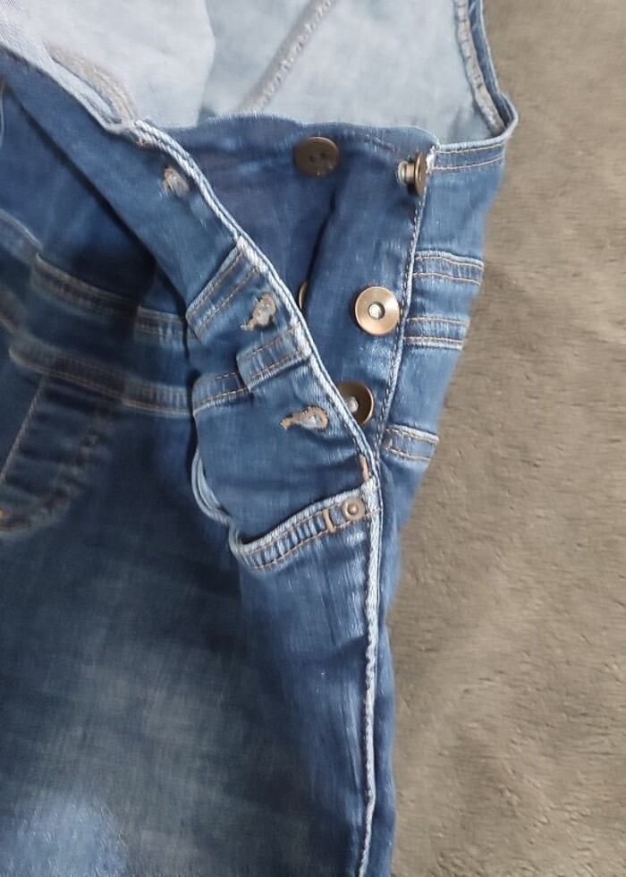 LC Waikiki likralı salopet hamile askılı pantolon 38 beden - Görsel 5