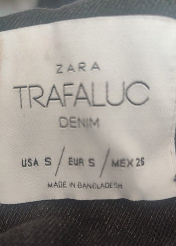 Zara Trafaluc denim askılı etek kısa tulum S beden - Görsel 2