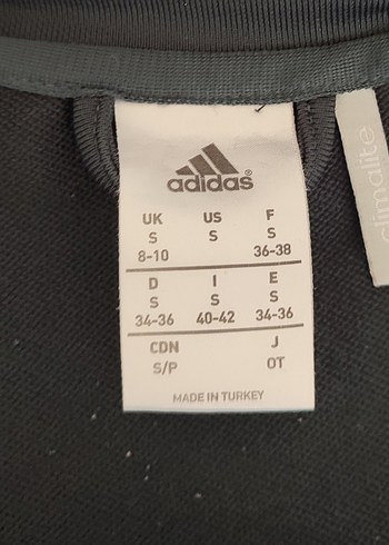 Orjinal Adidas climalite yarı esnek spor çeketi S beden - Görsel 2