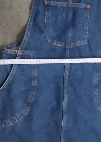 Koton jeans kot askılı etek 38 beden - Görsel 6