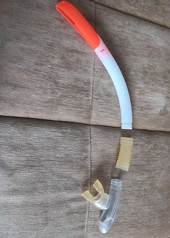 Decathlon Subea Temperli camlı dalış maske şnorkel seti M beden - Görsel 8