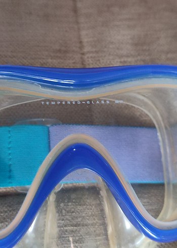 Decathlon Subea Temperli camlı dalış maske şnorkel seti M beden - Görsel 9