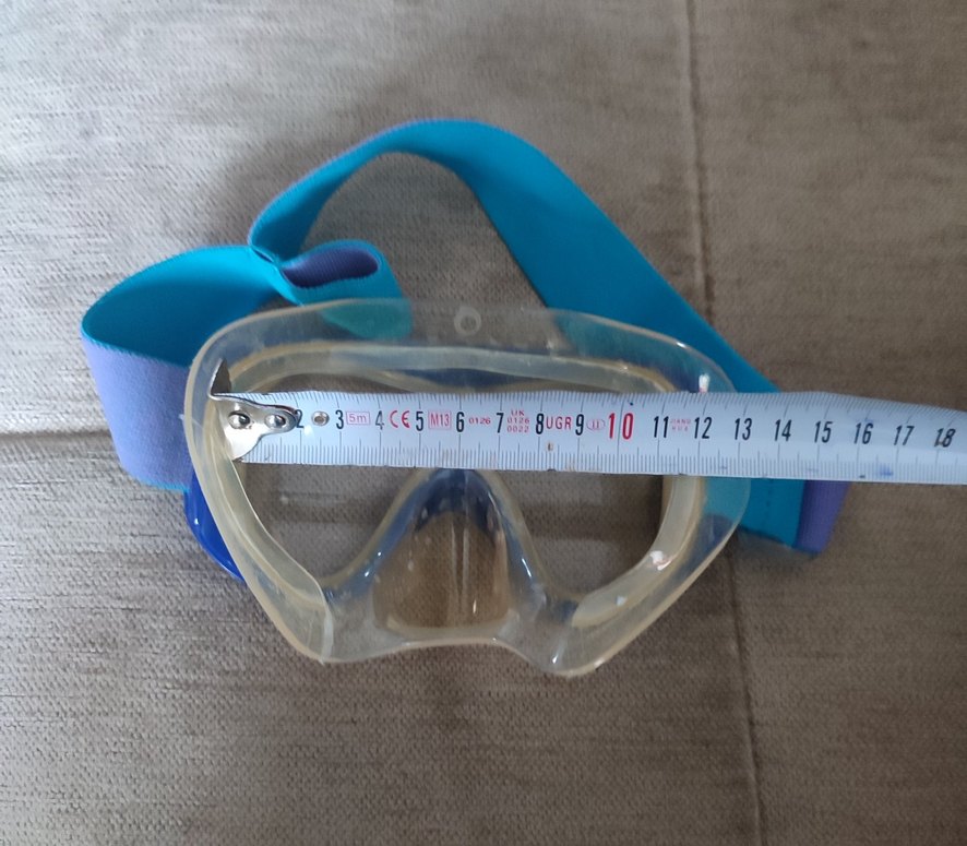 Decathlon Subea Temperli camlı dalış maske şnorkel seti M beden - Görsel 4