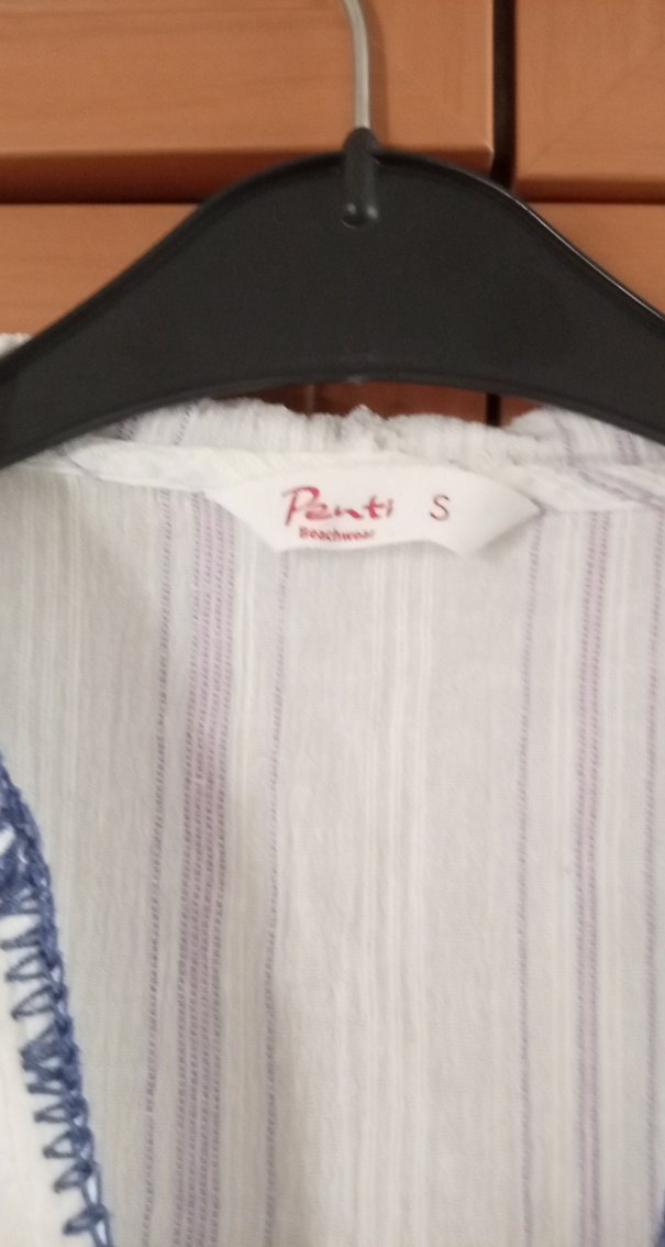 Püsküllü Beyaz Bohem pareo - Görsel 4