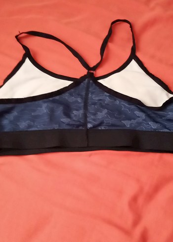 m Beden Lacivert Kamuflaj Desenli Spor Sütyeni