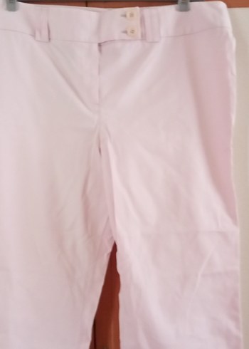 Pembe  Pastel Midi Kadın Kumaş Pantolon - Görsel 3