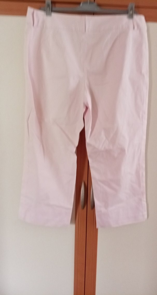 Pembe  Pastel Midi Kadın Kumaş Pantolon - Görsel 5