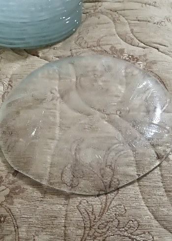 Beyaz Şeffaf Cam Tabak Seti - Görsel 3