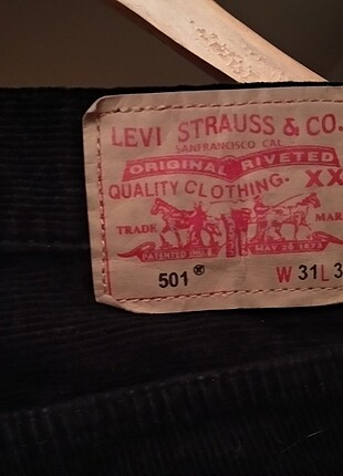Levi's kadife siyah pantolon (erkek bedeni)