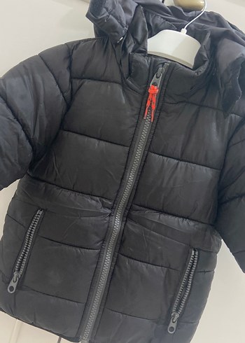 Erkek Çocuk Siyah Fermuarlı Mont - Görsel 3